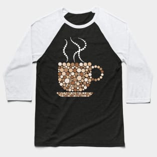 Aesthetic Coffee Cup Silhouette Baseball T-Shirt